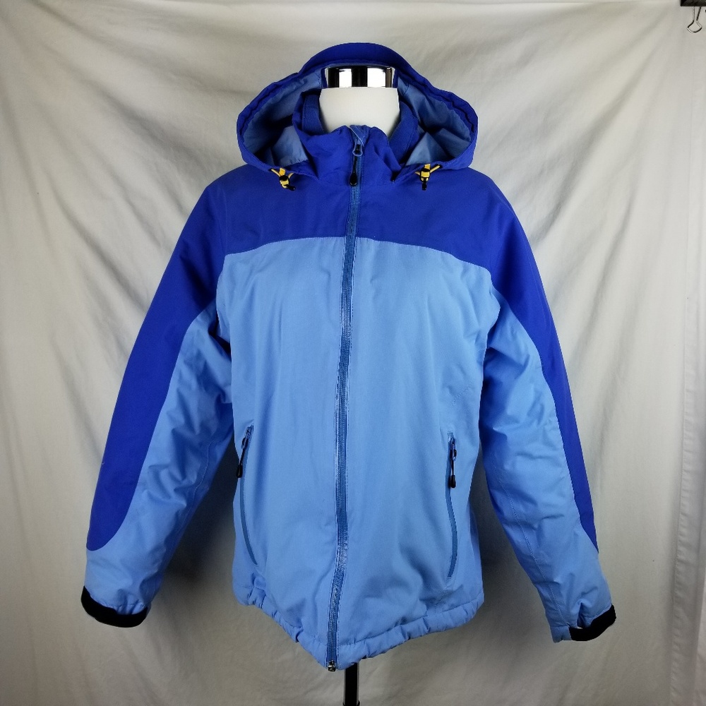 Lands End Blue M 10-12 AquaCheck Thermolite